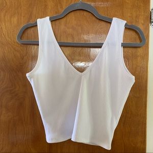 Basic White Crop Top super cute one size fits most